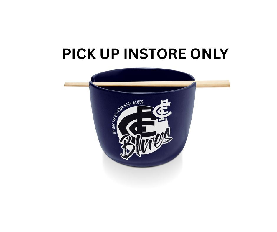 Carlton Blues Noodle Bowl with Chopsticks