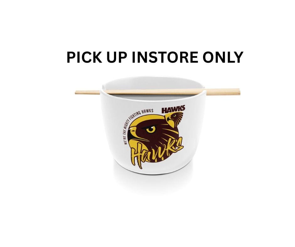 Hawthorn Hawks Noodle Bowl with Chopsticks