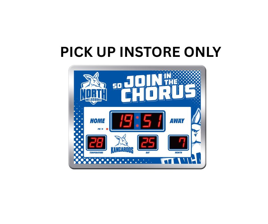 North Melbourne Kangaroos  Scoreboard Clock