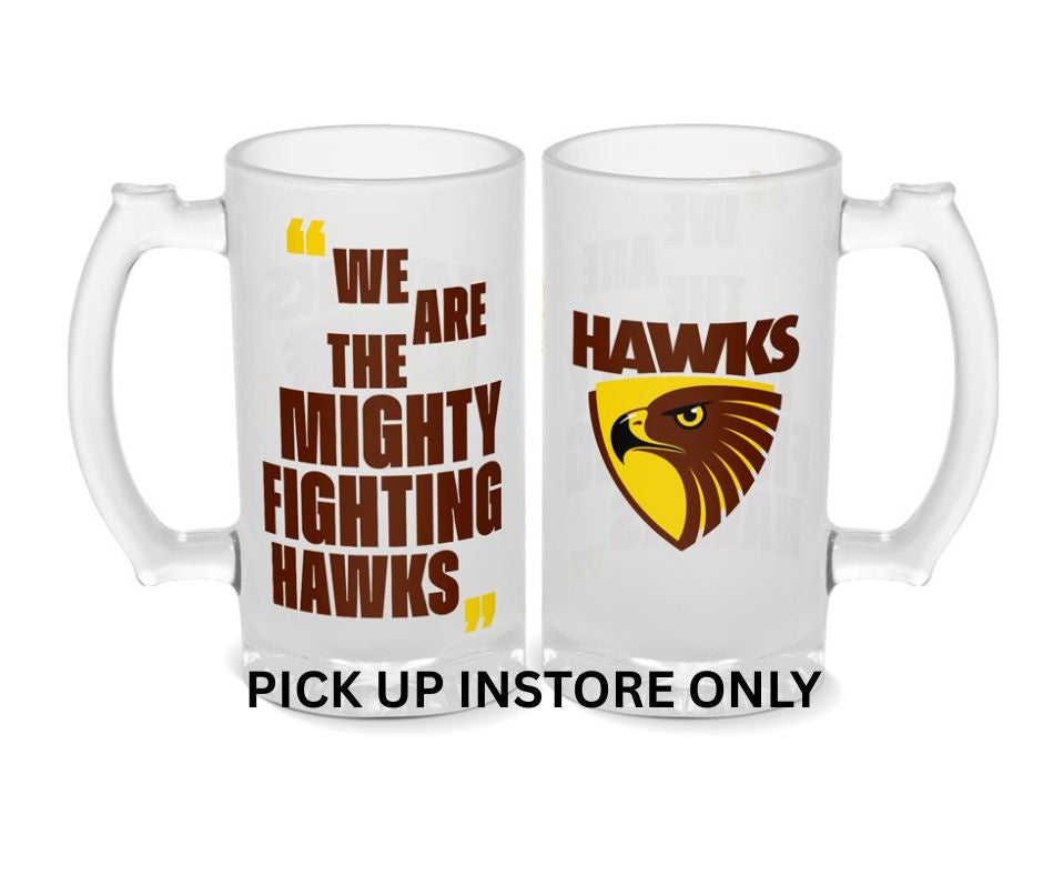 Hawthorn Hawks Frosted Stein