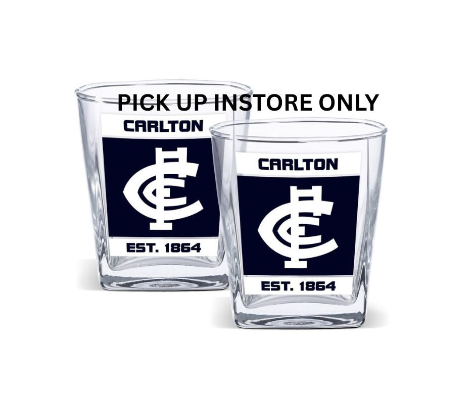 Carlton Blues Spirit Glasses - Set Of 2