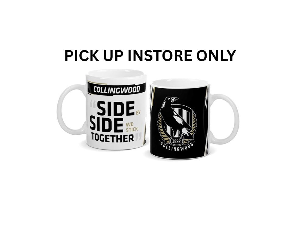Collingwood Magpies Logo and Song Coffee Cup