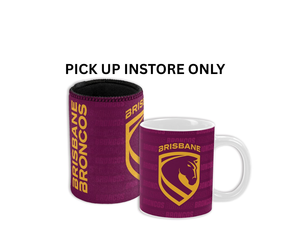 Brisbane Broncos Mug and Cooler Gift Pack