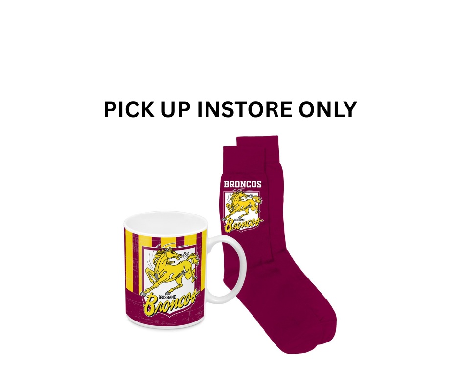 Brisbane Broncos Heritage Mug And Sock Pack