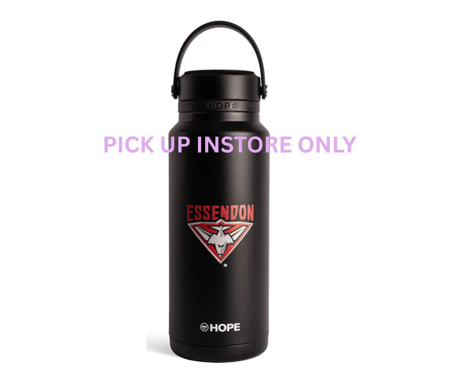 Essendon Bombers HOPE 1L Drink Bottle - Black