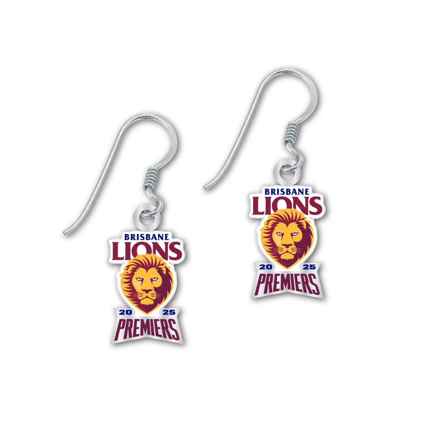Brisbane Lions  2025 Premiers Earrings