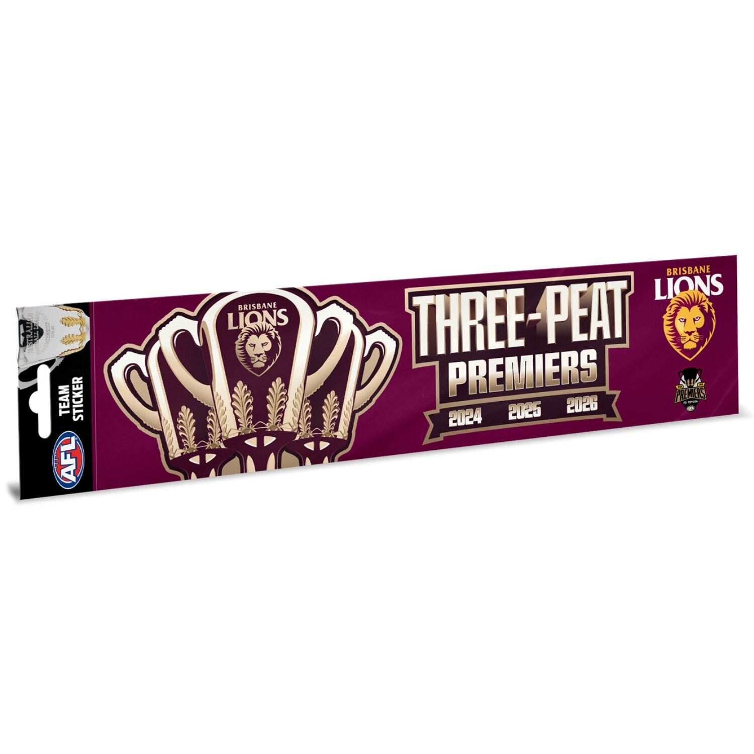 Brisbane Lions 2026 Premiers  Bumper Sticker
