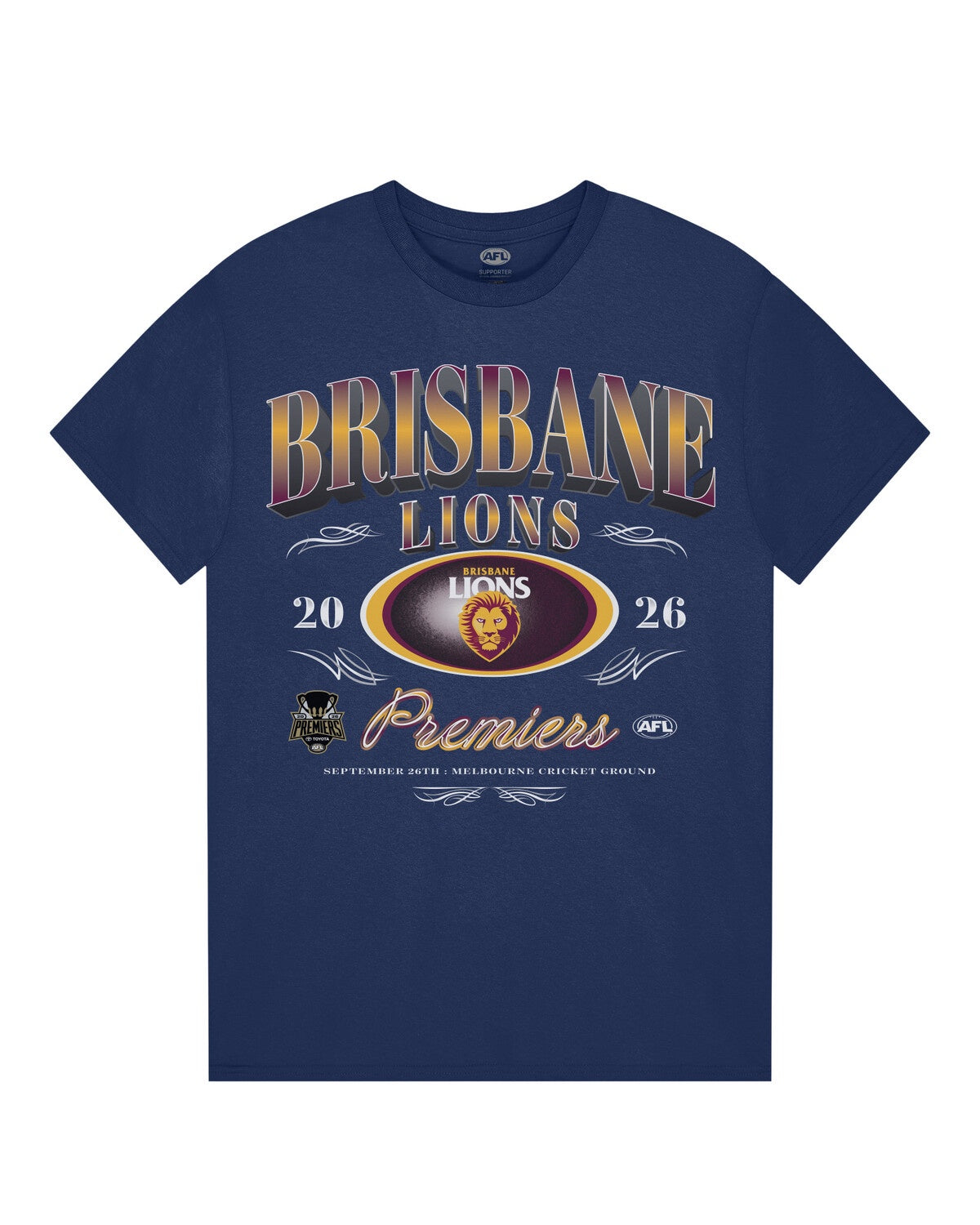 Brisbane Lions 2026 Premiers  Stat Tee