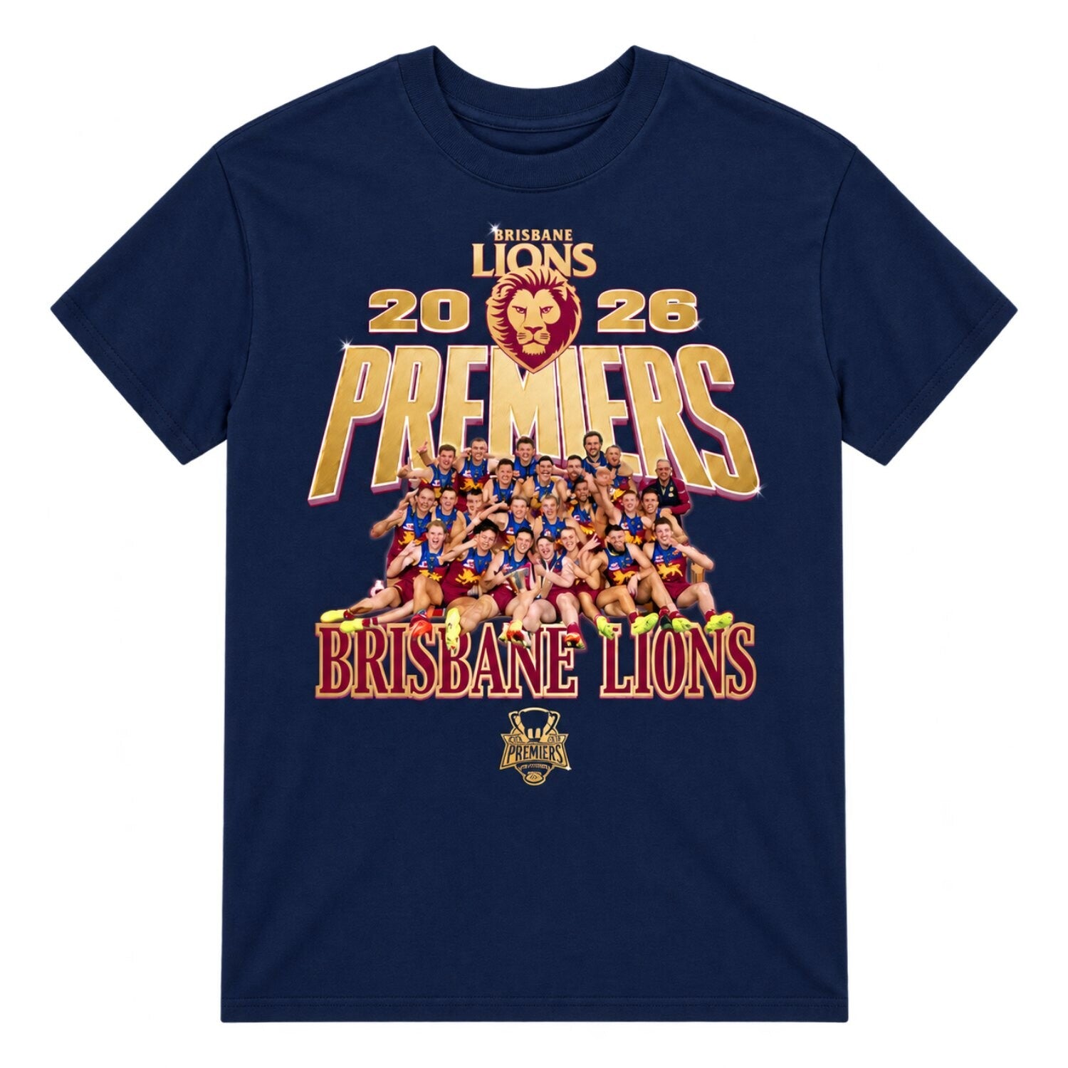 Brisbane Lions 2026 Premiers Podium Tee