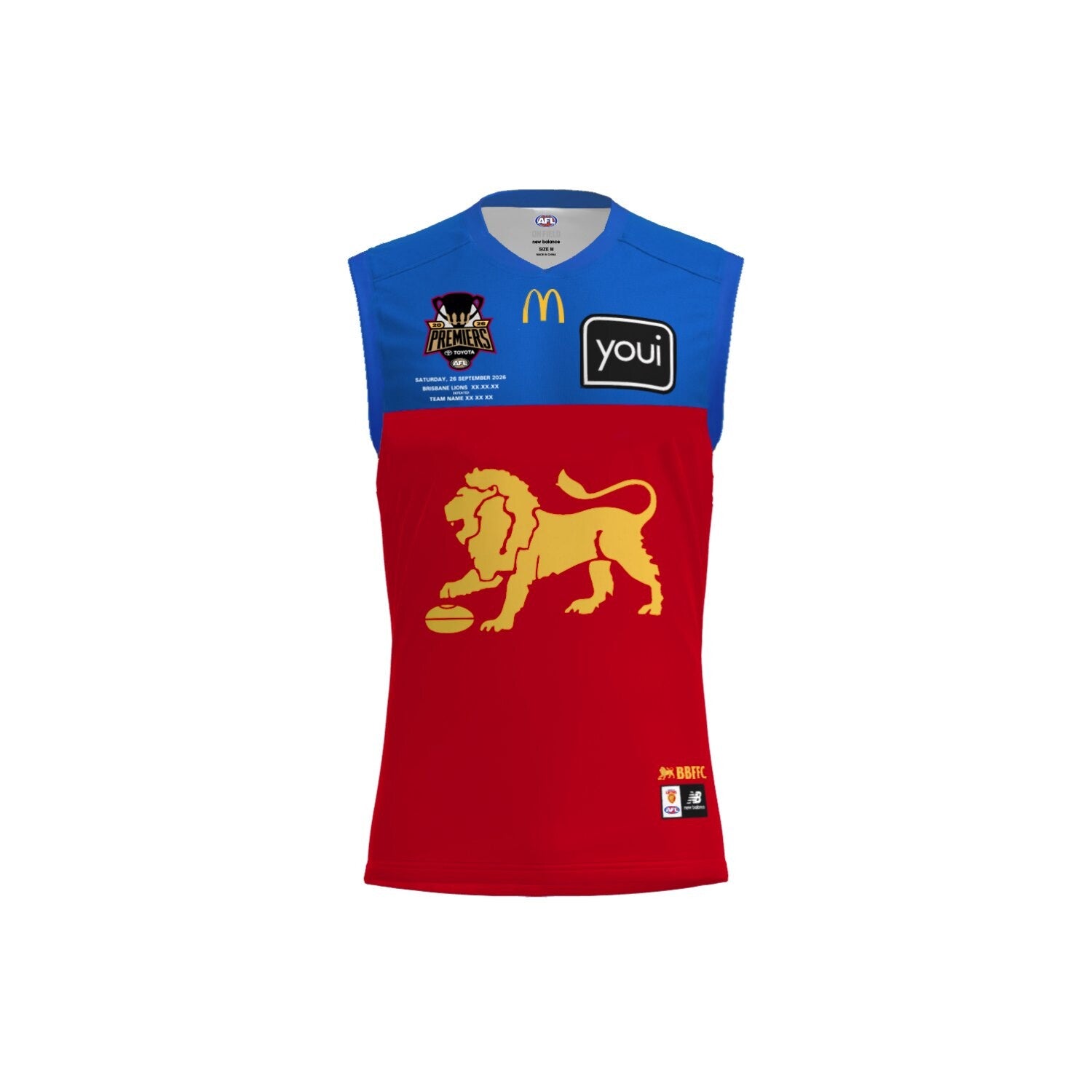 Brisbane Lions 2026 Premiers Youth Guernsey