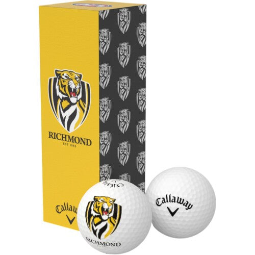 Richmond Tigers Golf Balls - 3 pack