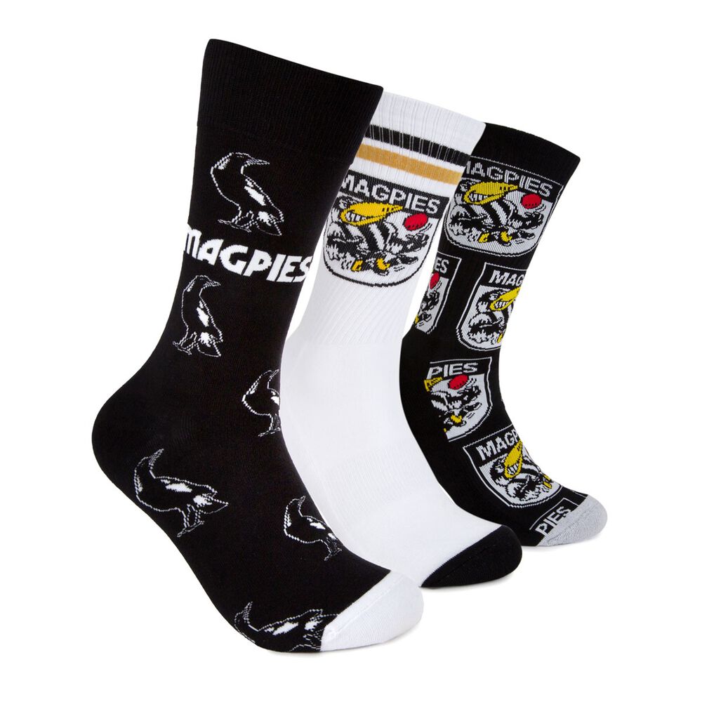 Collingwood Magpies Socks Gift Pack