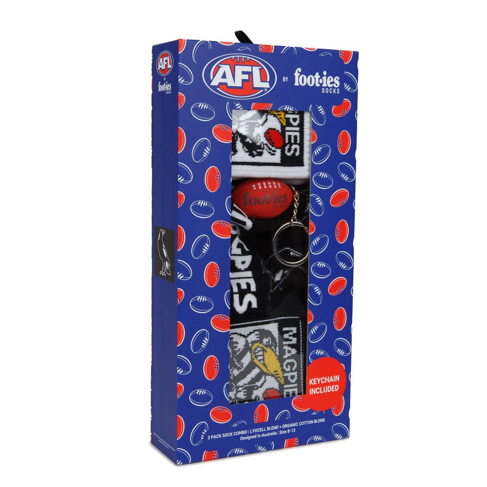 Collingwood Magpies Socks Gift Pack