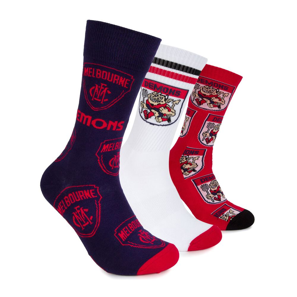 Melbourne Demons Socks Gift Pack