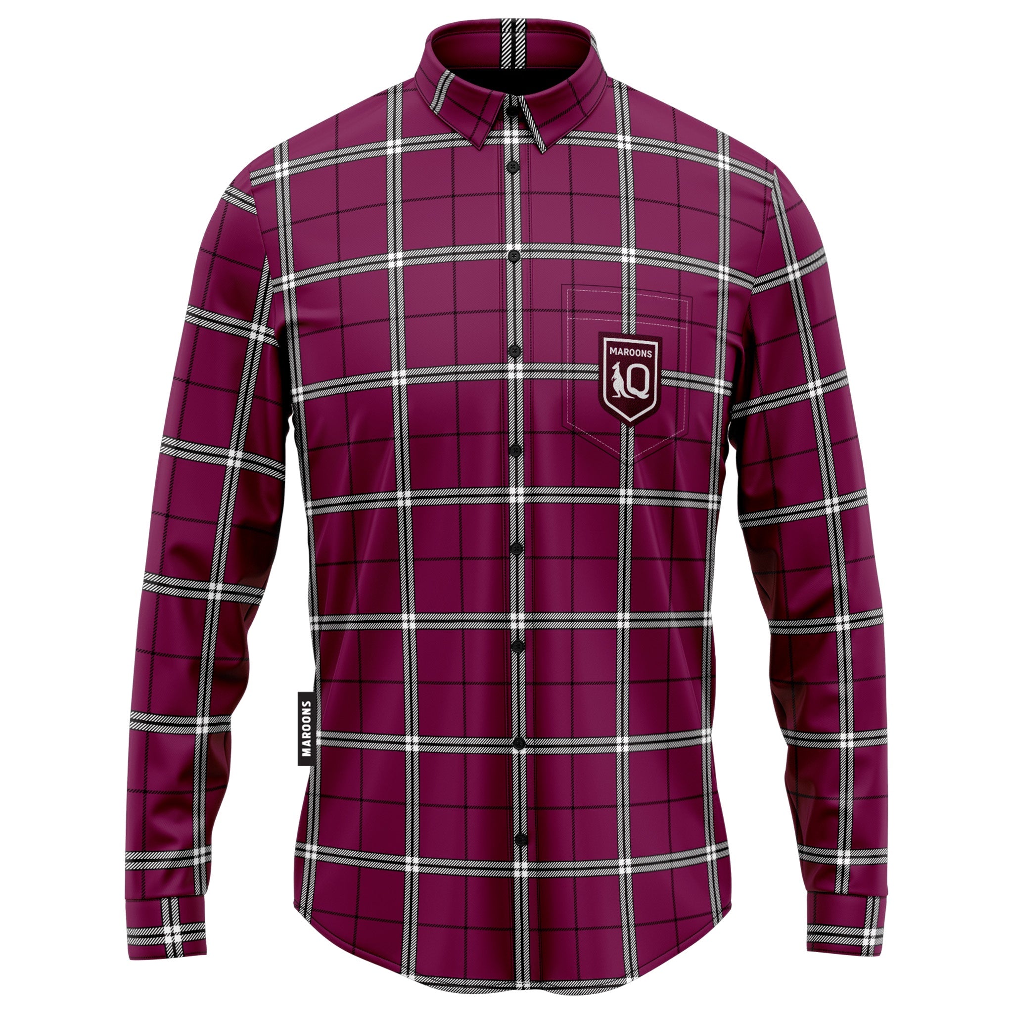 Qld Maroons Mustang Flannel Shirt