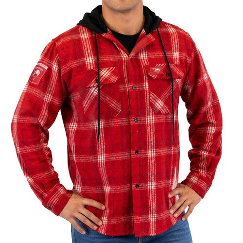 Sydney Swans Hooded Flannel Shirt