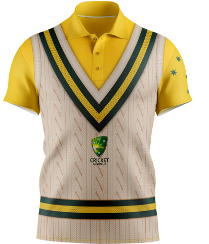 Australian Cricket Vest Polo Shirt