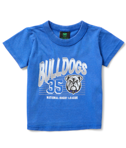 Canterbury Bulldogs Toddler Washed T -Shirt