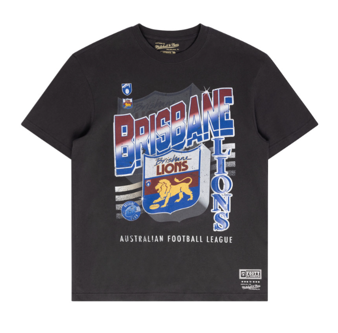 Brisbane Lions Mitchell & Ness On The Ball Tee