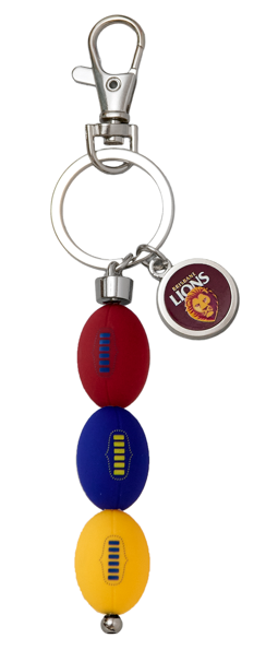 Brisbane Lions 3 Ball Keyring