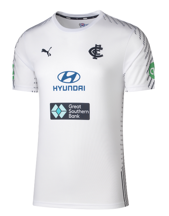 Carlton Blues 2026 White Training Tee