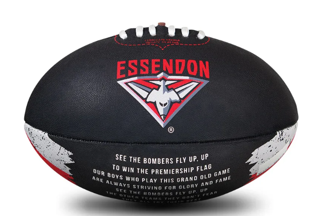 Essendon Bombers Team Song Sherrin Football - Size 2