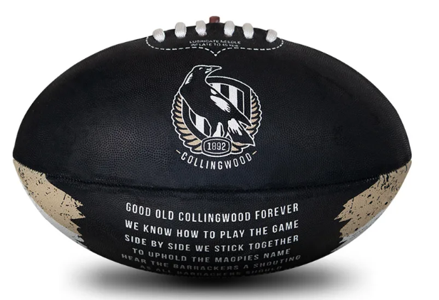 Collingwood Magpies Team Song Sherrin Football - Size 2