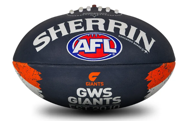 Greater Western Sydney Giants Team Song Sherrin Football - Size 2