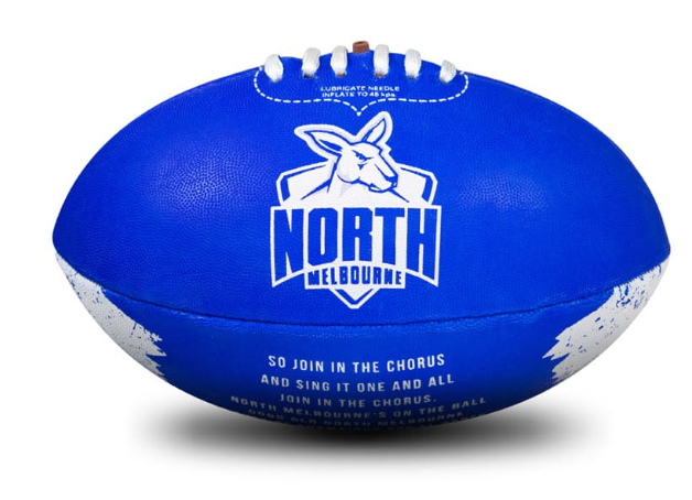 North Melbourne Kangaroos Team Song Sherrin Football - Size 2