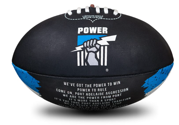 Port Adelaide Power Team Song Sherrin Football - Size 2