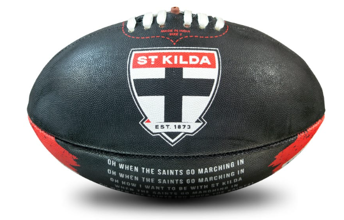 St Kilda Saints Team Song Sherrin Football - Size 2