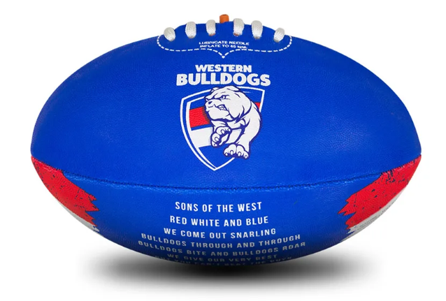 Western Bulldogs Team Song Sherrin Football - Size 2