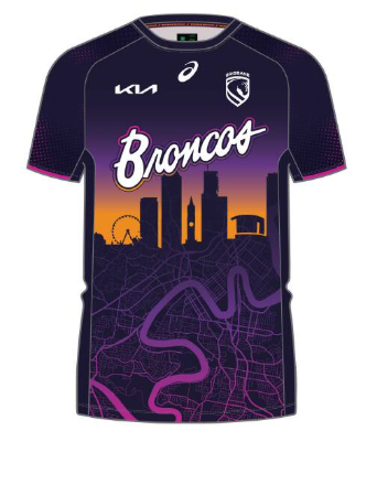 Brisbane Broncos Youth 2026 run out tee