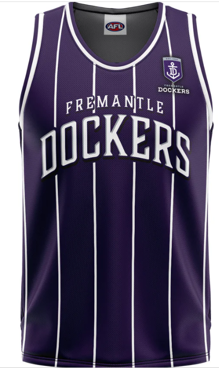 Fremantle Dockers Harlem Adult Basketball Singlet