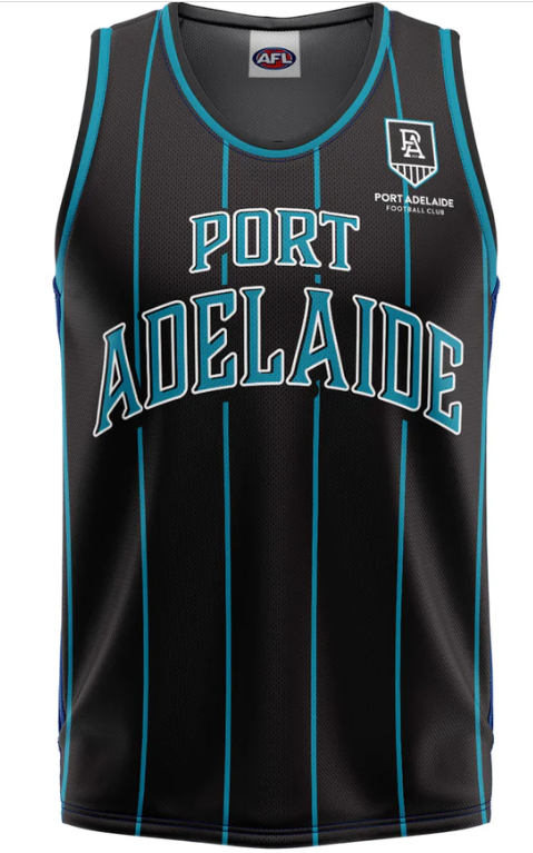 Port Adelaide Power Harlem Adult Basketball Singlet