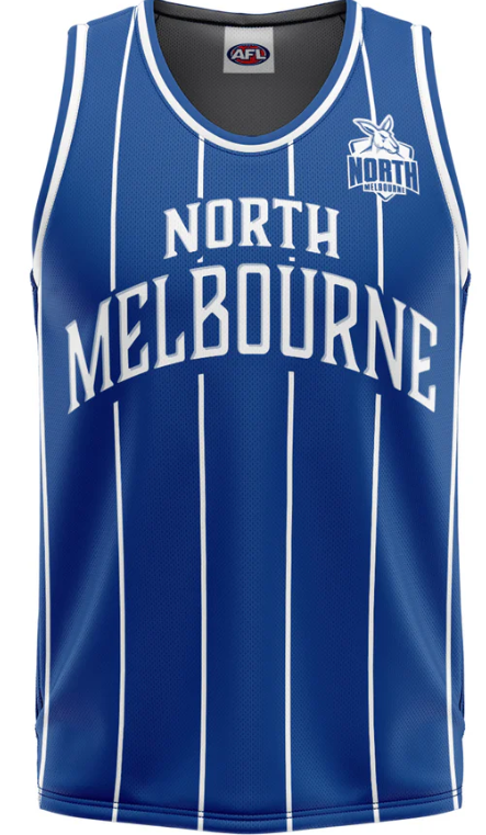 North Melbourne Kangaroos Harlem Adult Basketball Singlet
