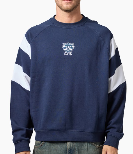 Geelong Cats Splice Crew Neck Jumper