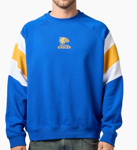 West Coast Eagles Splice Crew Neck Jumper