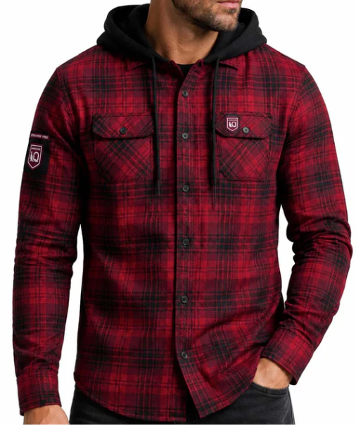 Queensland State of Origin Hooded Flannel
