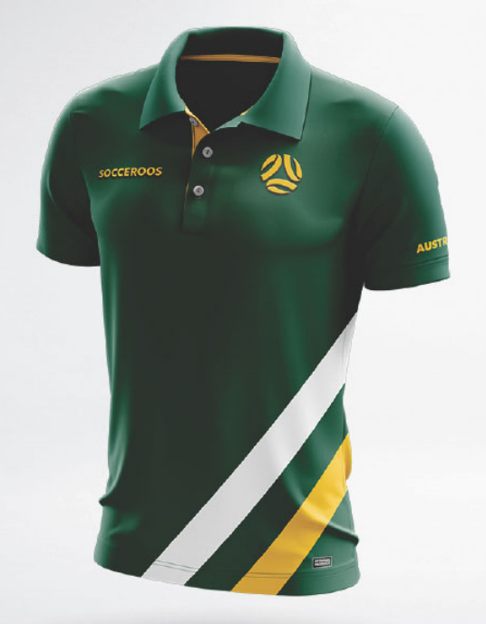 Australian Socceroos Green Polo