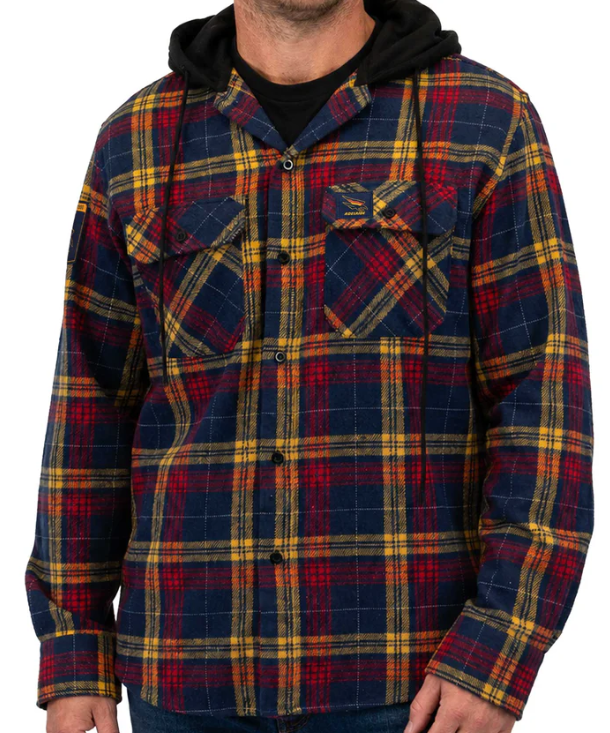 Adelaide Crows Hooded Flannel Shirt