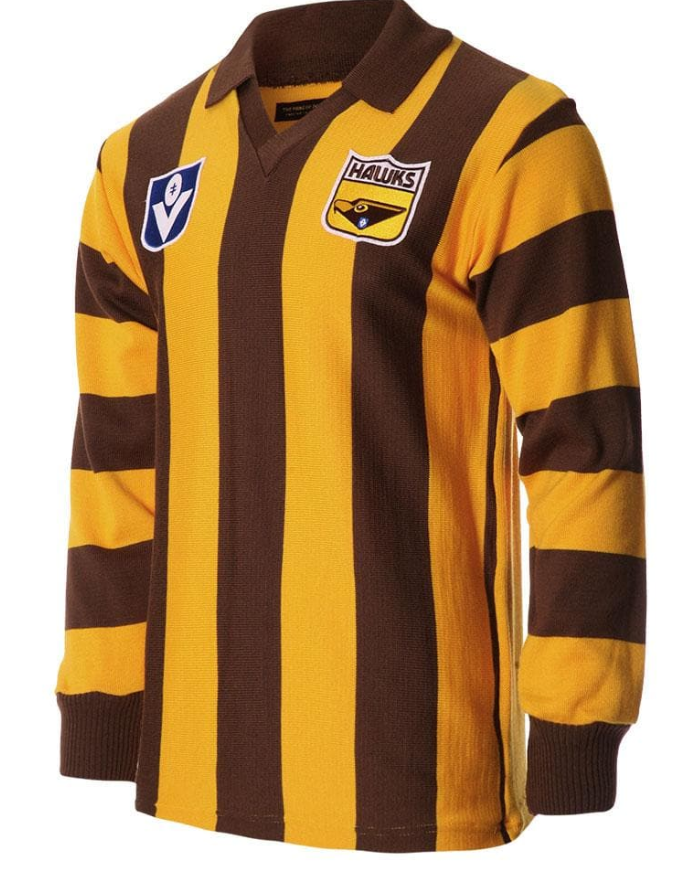 Hawthorn Hawks Wool Long Sleeve Vintage Jumper