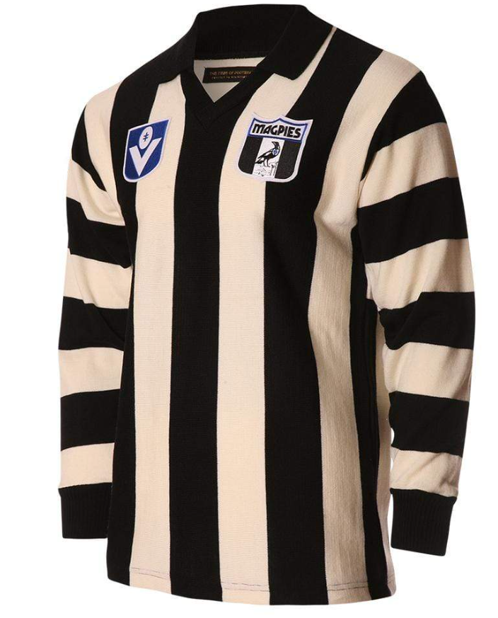Collingwood Magpies Wool Long Sleeve Vintage Jumper