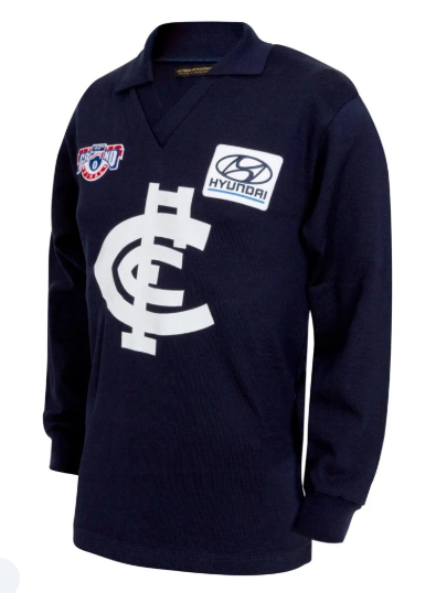 Carlton Blues Wool Long Sleeve Vintage Jumper