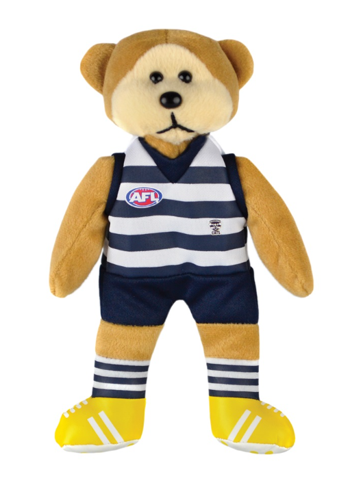 Geelong Cats Beanie Kids Bear