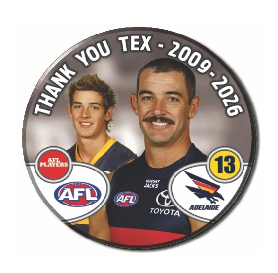 Adelaide Crows - Taylor  "Tex"  Walker - Dual Portrait Badge