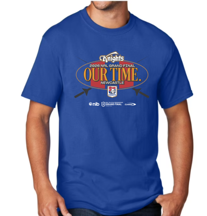 Newcastle Knights Grand Final Tee- PICK IN STORE ONLY