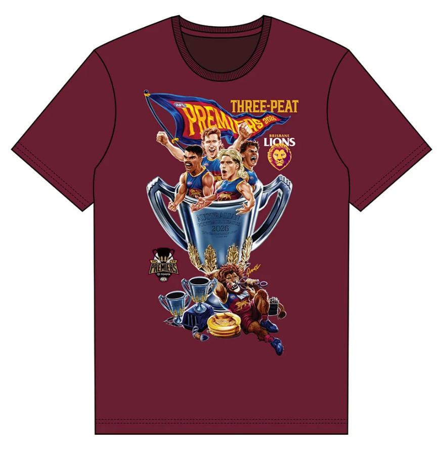 Brisbane Lions 2026 Premiers Grange Tee