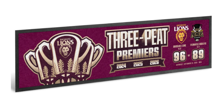 Brisbane Lions 2026 Premiers  Bar Runner