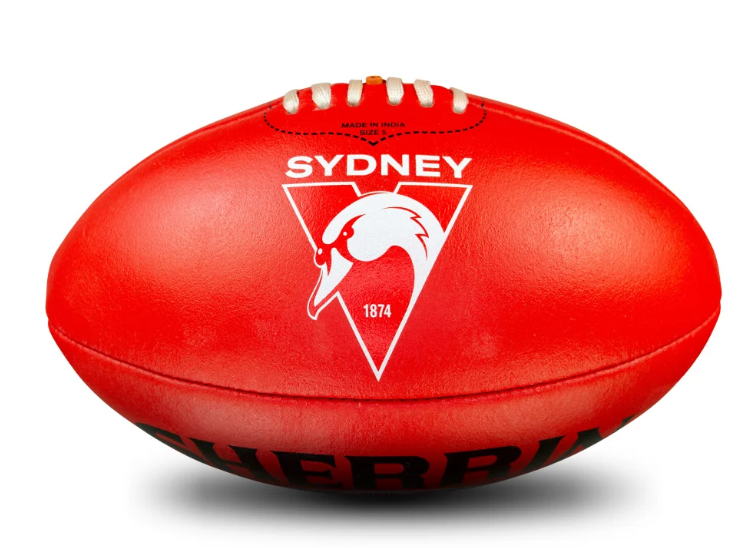 Sydney Swans  Leather Sherrin Football